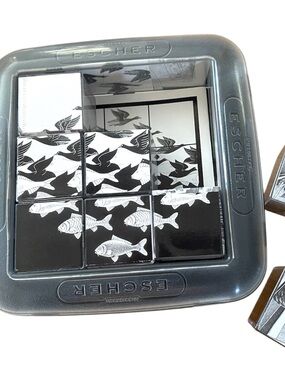 Mirrorkal 3D puzzle, 5 celebrated Escher sketches, quite challenging